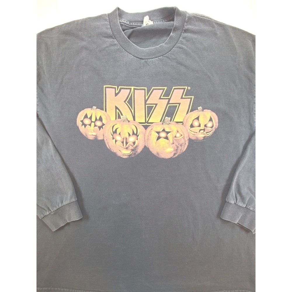Alstyle Apparel & Activewear KISS Halloween T-Shirt Men 2XL Black Jack O Lantern